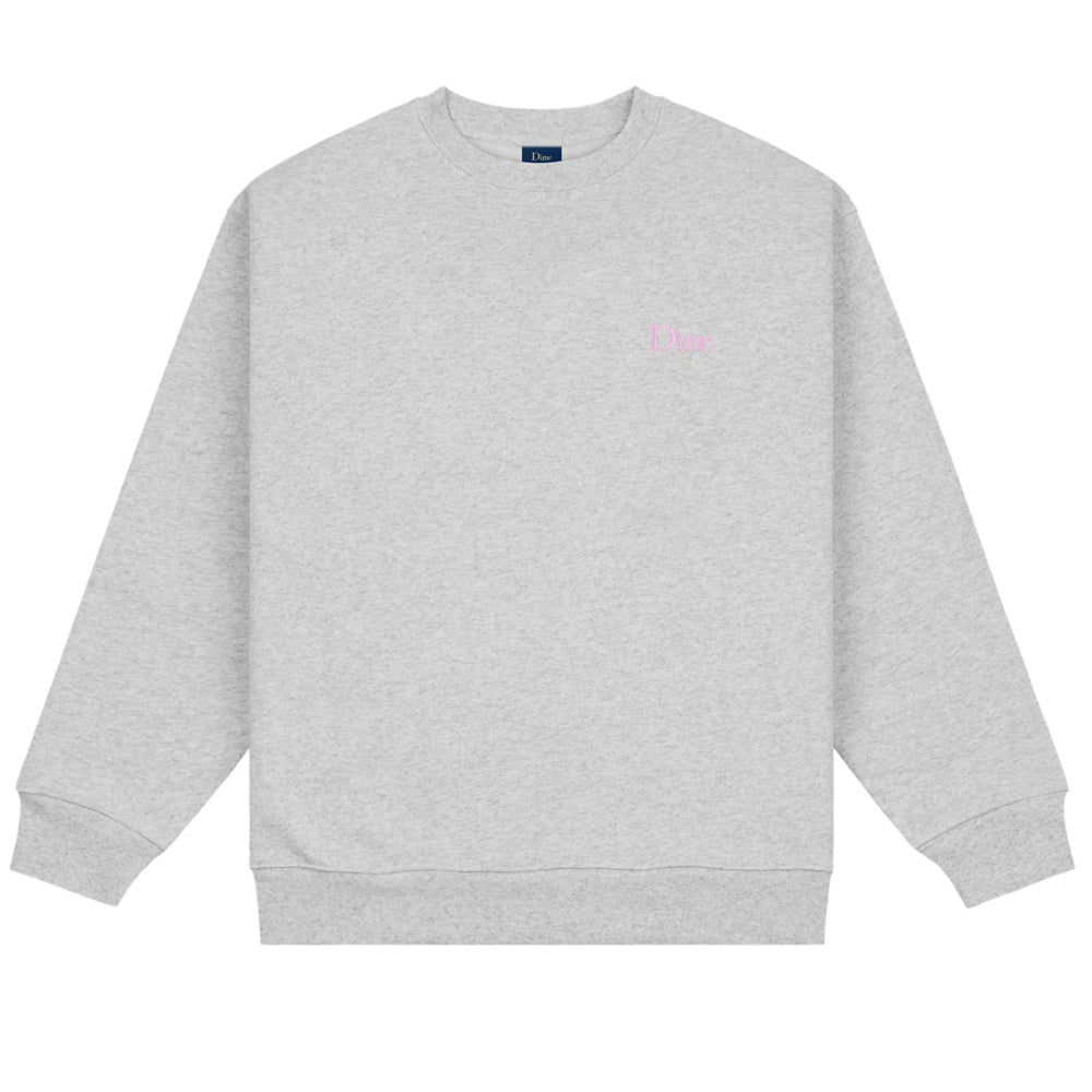 Dime Classic Small Logo Crewneck Sweatshirt | Heather Grey